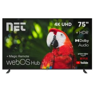 Телевизор 75 инчи | МРЕЖА | Паметен телевизор | 4K | УЛТРА HD | WebOShub